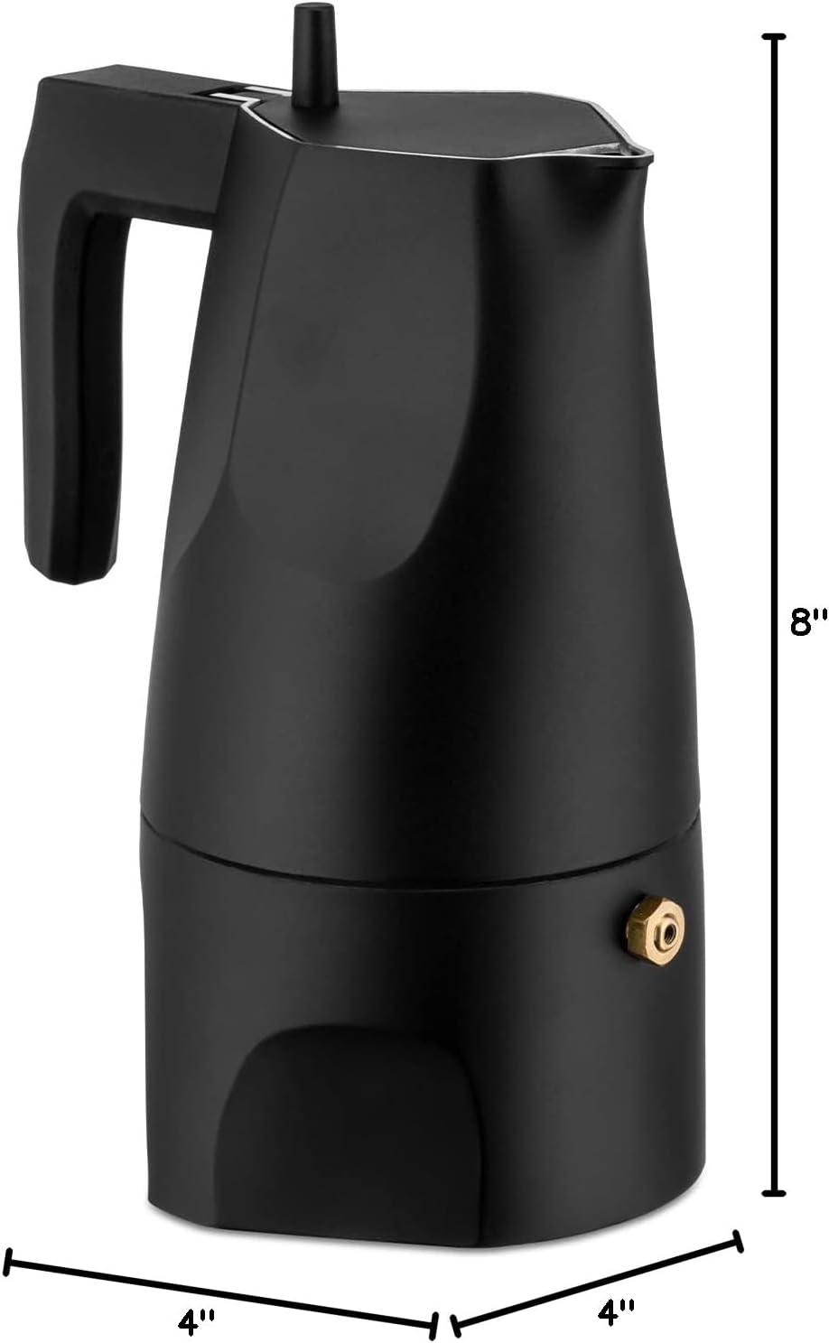 Alessi MT18/3 B Ossidiana Espresso Coffee Mug, Black