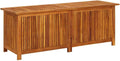 vidaXL Outdoor Storage Box, Deck Box with Lid, Patio Cabinet, Storage Chest for Outdoor Cushions Throw Pillows Garden Tools, Solid Wood Acacia