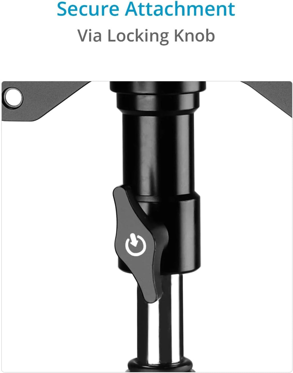PROAIM 360° Rotation (75mm/100mm) Tilting Monitor Mount. Comes with a 5/8' Baby Pin Receiver. Tilt Range: 230°. Payload up to 22kg / 50lb (P-ROTN-01)