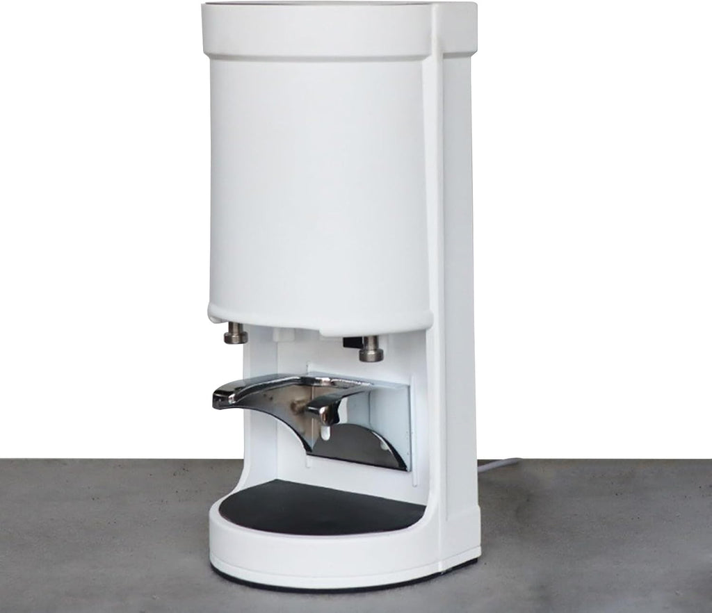 Electric Espresso Tamper 58mm Automatic Expresso Coffee Powder Press Machine Bean Powder Press Machine for Professional Espresso Preparation Adjustable Pressure Whiteflatsole