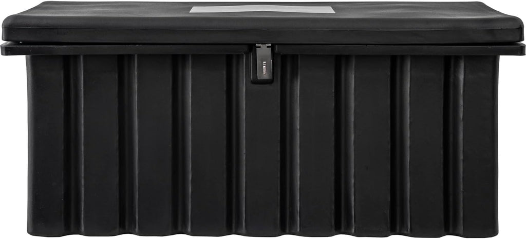 Buyers Products 1712250 Poly Outdoor Multi-Purpose All Weather Utility Storage Bin Box, 8.4 cu. Ft, Job Site Box, Outdoor Storage and Organizer, Made in USA, Black