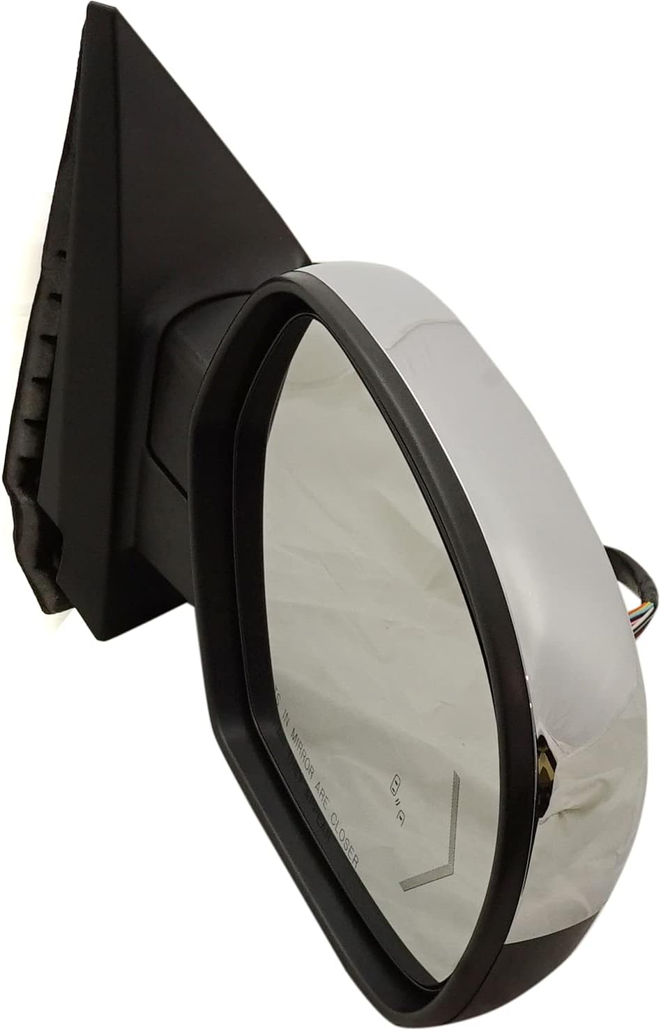 Kool Vue Passenger Side Power Heated Mirror For Chevrolet Tahoe Suburban 1500 GMC Yukon 2007-2014, Passenger Side Mirror, With Signal Light, Blind Spot Monitor, Memory & Puddle Lamp, Chrome