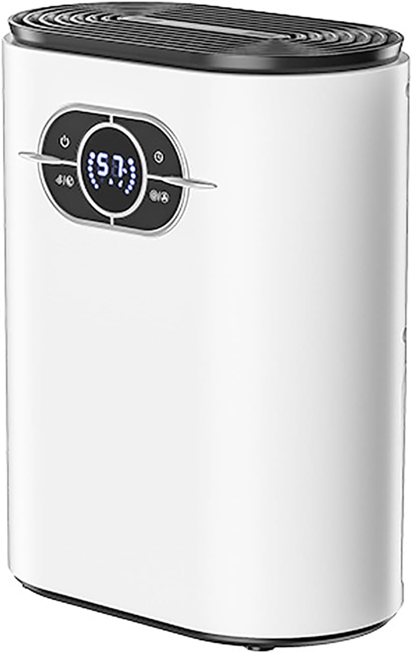 ERICAT Dehumidifiers for Home, Portable Air Purifying Dehumidifier with LED Display Screen and Remote Control, 1200ML Tank Capacity and 2 Working Modes, Auto Power Off and Low Noise, for Bedroom