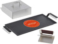 Made In Cookware | Carbon Steel Griddle and Grill Press Set with Half Lid | Professional Cookware | Crafted in Sweden | Induction Compatible