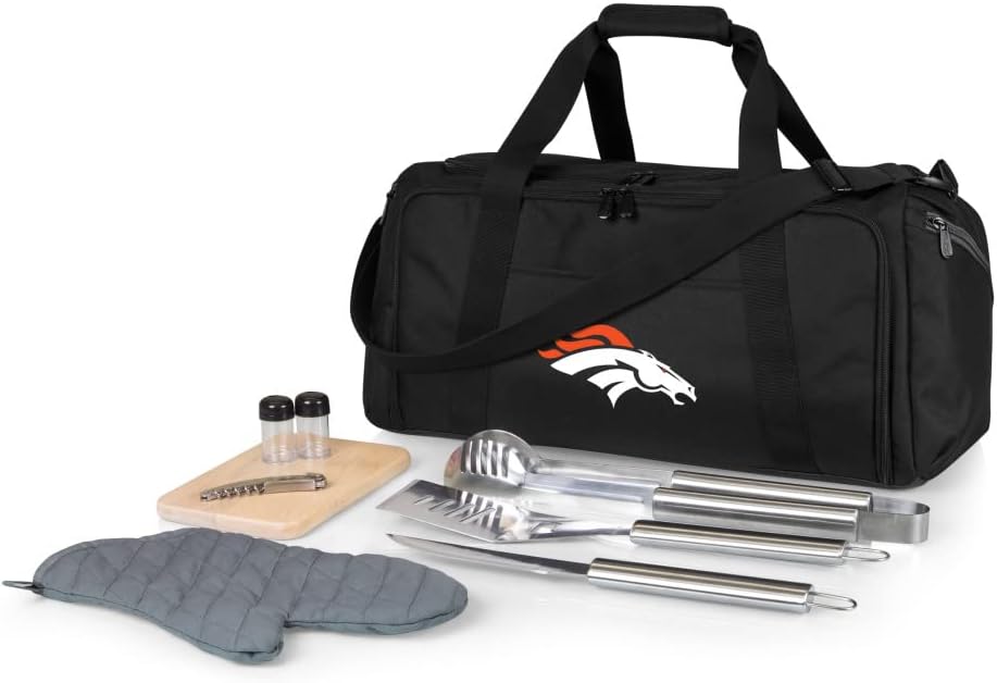 NFL BBQ Kit/Cooler Tote with Barbecue and Picnic Accessories