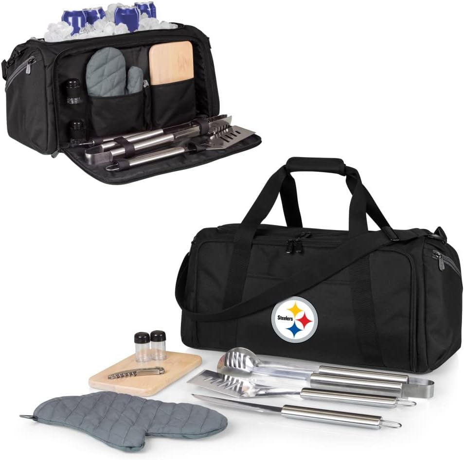 NFL BBQ Kit/Cooler Tote with Barbecue and Picnic Accessories