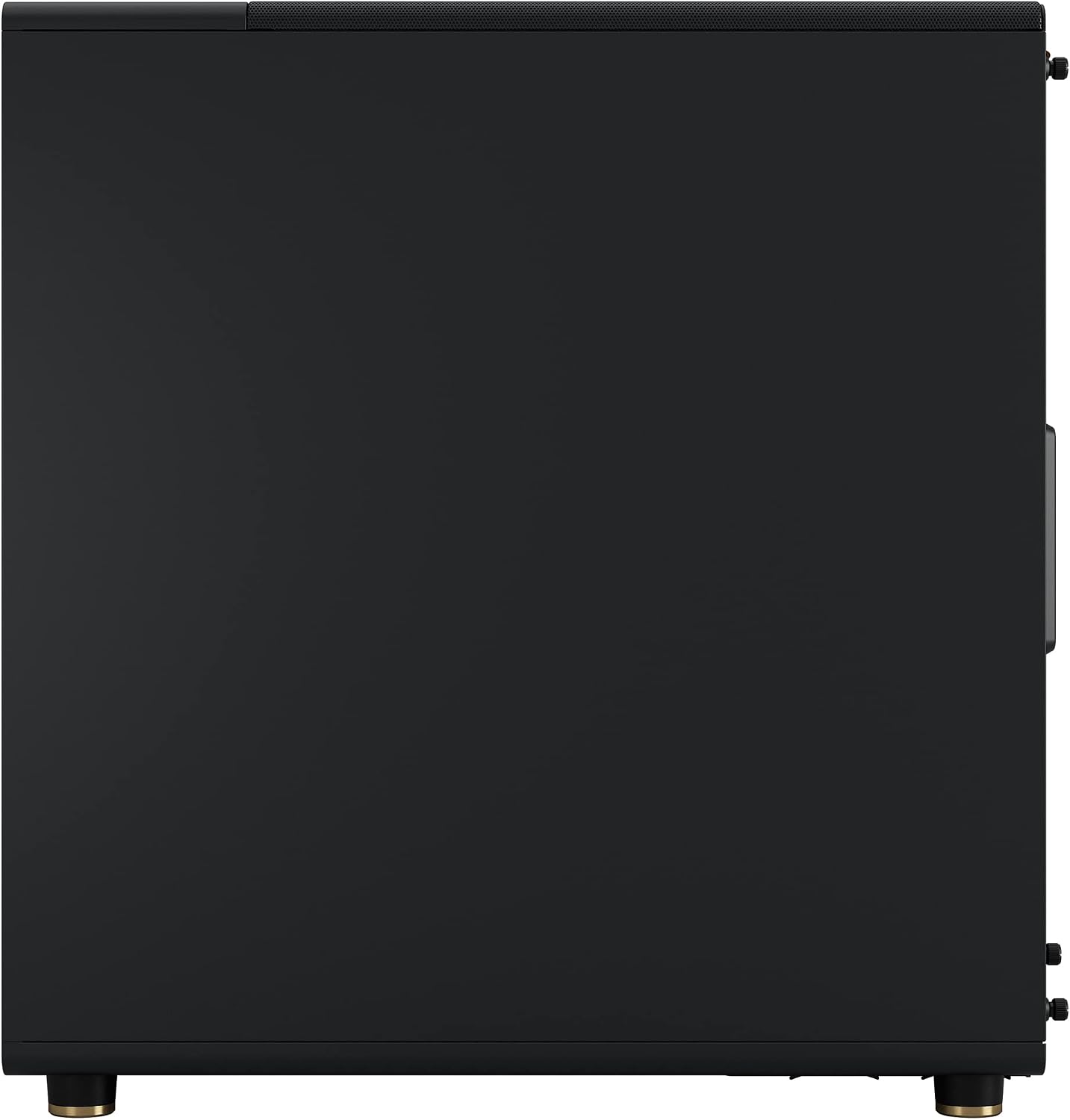 Fractal Design North Charcoal Black Tempered Glass Dark - Genuine Walnut Wood Front - Glass Side Panel - Two 140mm Aspect PWM Fans Included - Type C USB - ATX Airflow Mid Tower PC Gaming Case