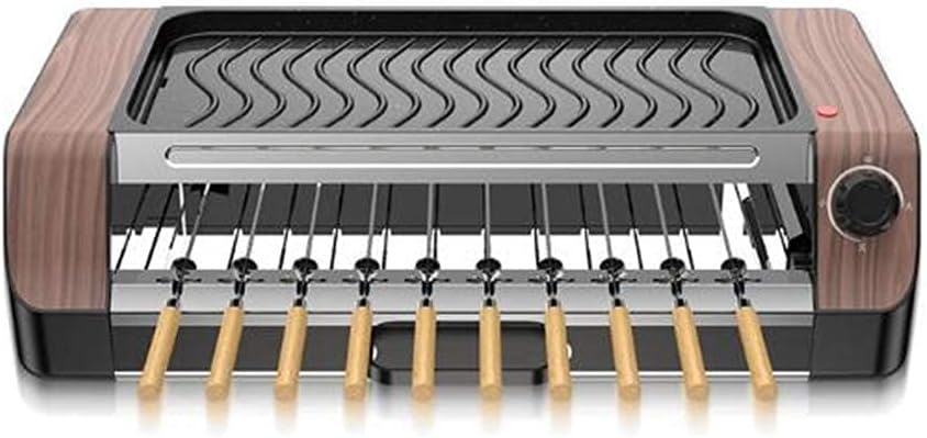 Barbecue Grill Indoor Smoke-Less Grill Electric Smokeless Indoor Grill Adjustable Temperature ControlSuitable for Party/Home