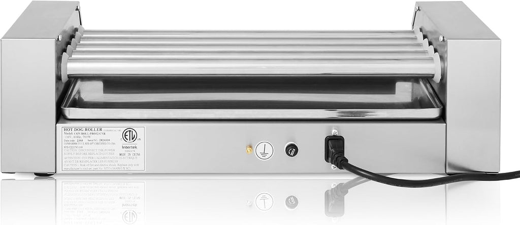 Olde Midway Electric 12 Hot Dog 5 Roller Grill Cooker Machine 700-Watt - Commercial Grade