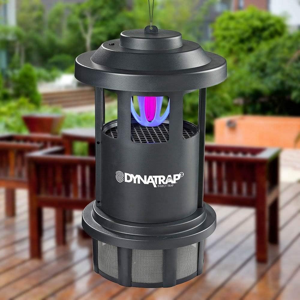 DynaTrap DT1750 Mosquito & Flying Insect Trap – Kills Mosquitoes, Flies, Wasps, Gnats, & Other Flying Insects – Protects up to 3/4 Acre, Black