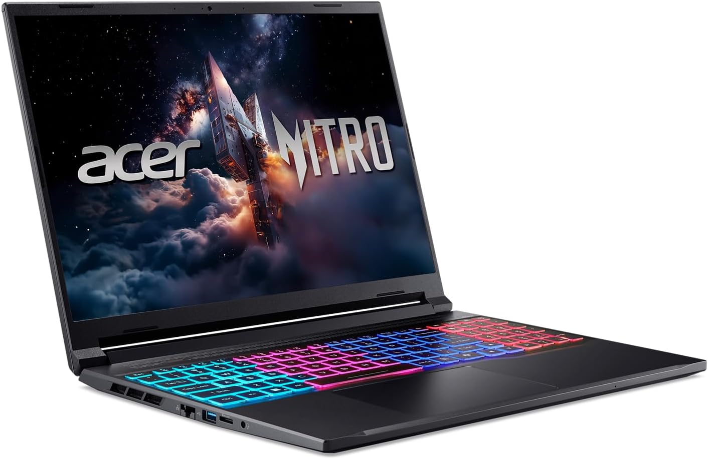 Acer Nitro V Slim ANV16S-41-R3Q0 Gaming Laptop | 16' WQXGA IPS | NVIDIA GeForce RTX 5070 | AMD Ryzen Processor | 16GB RAM | 512GB SSD | WiFi 6E | Backlit Keyboard | HDMI | USB4 | RJ-45 | Win 11 Home