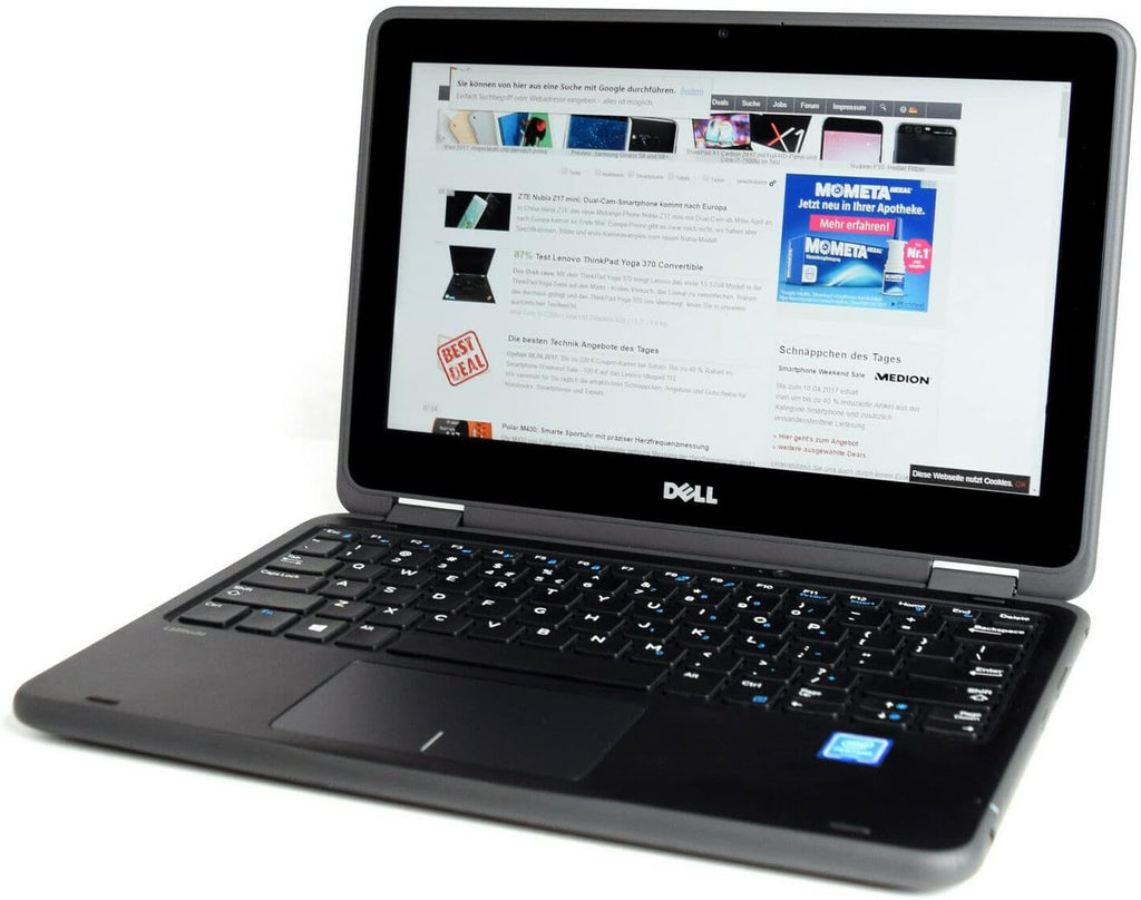 Dell Latitude 3189 Intel Celeron N3350 X2 1.1GHz 4GB 64GB 11.6' Touch, Black (Renewed)