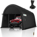 COBIZI Carport Canopy 12x20 Heavy Duty Portable Garage with Removable Doors & Vents, Galvanized Frame(Outperforms Metal) Car Port Canopy Tent with All-Season Tarp for Outdoor Storage Shed Car