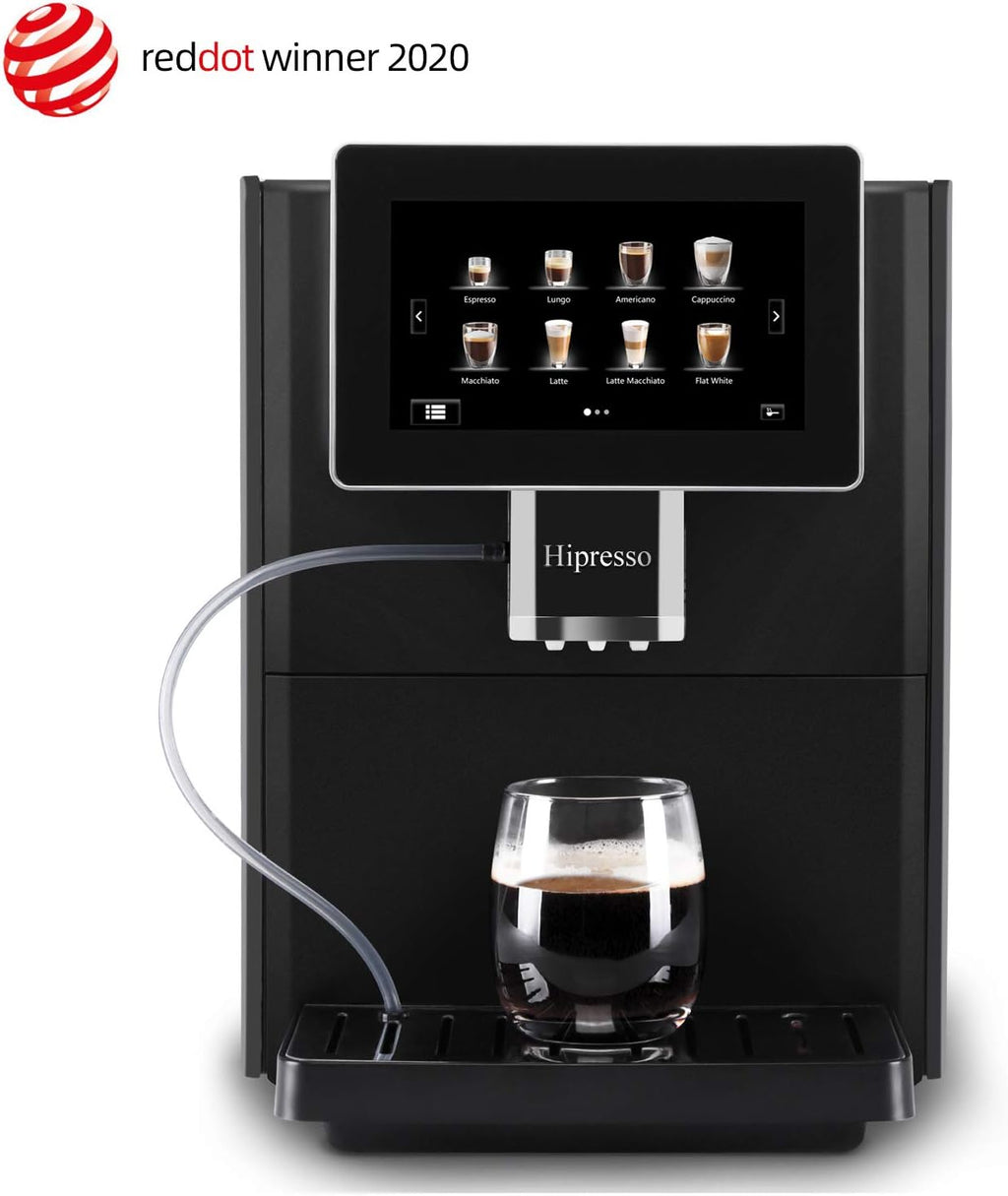 Hipresso Super Fully Automatic Espresso Coffee Machine-7' HD TFT Touchscreen with Milk Frother 19 Bar Pressure