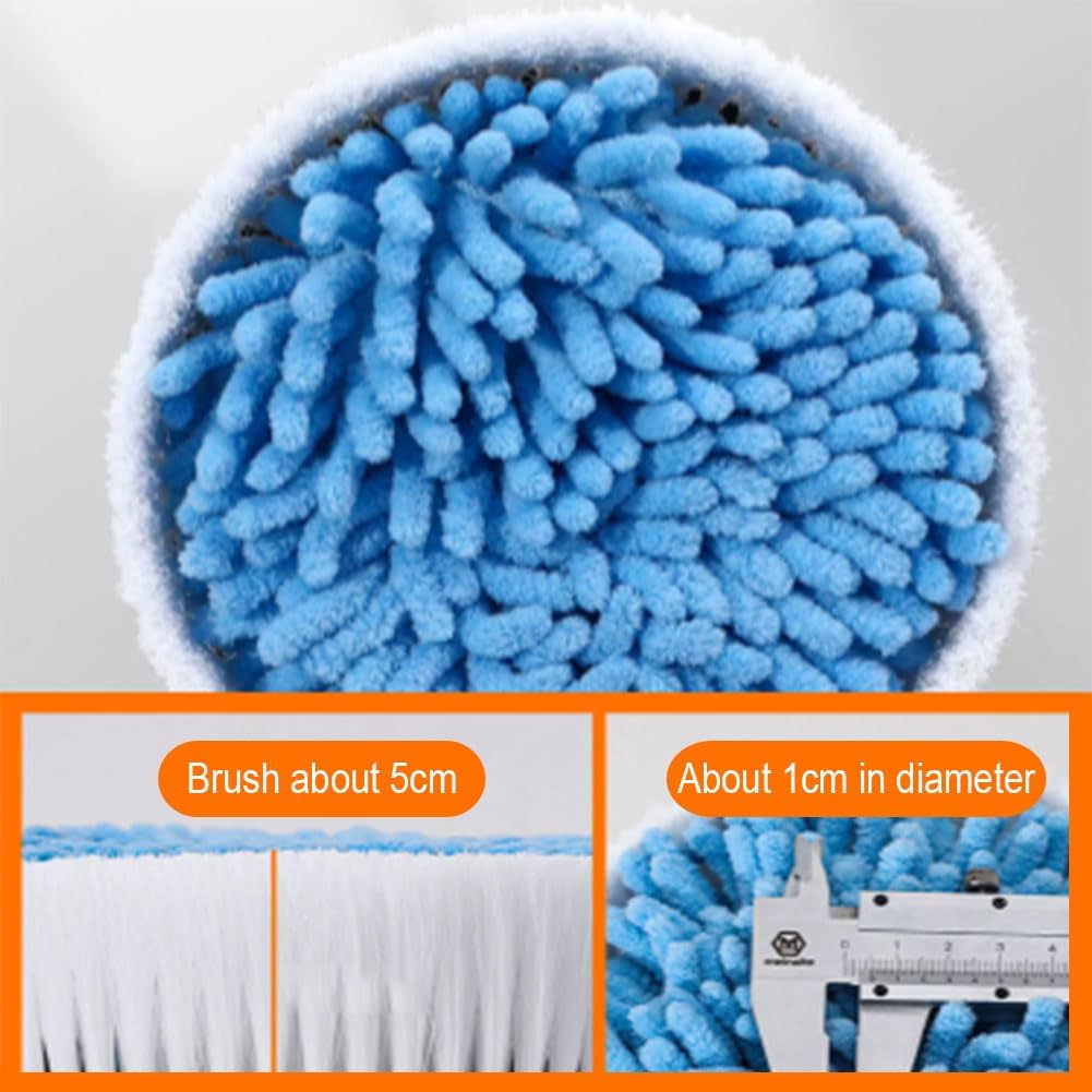Water Fed Pole Kit Lightweight, Solar Panel Cleaning Brush Rotary Water Supply Pole Brush System, Solar Cleaning Tools Great for Cleaning House Siding, Cars, Trucks, Floors and More.