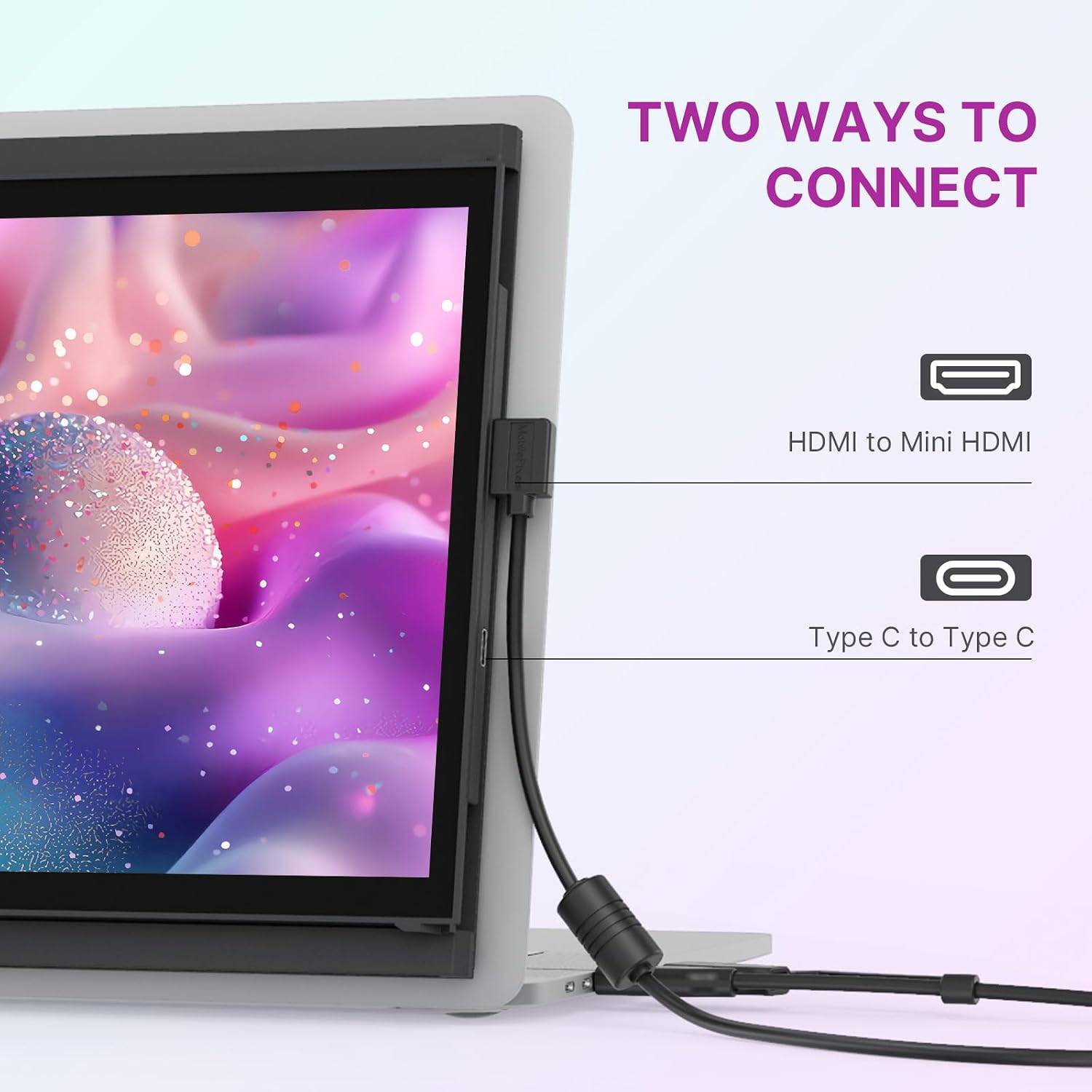 Duex Plus DS New Mobile Pixels Portable Monitor for Laptops(2026 Upgraded), 13.3' Full HD IPS Laptop Screen Extender, USB C/HDMI Powered Plug and Play, Windows/Mac/Android/Switch Compatible