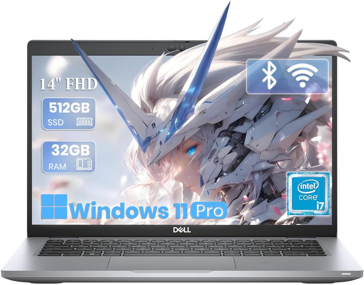 Dell Latitude 5420 Laptop, 14-inch FHD, Intel Core i7-1165G7, 32GB RAM, 512GB SSD, Thunderbolt, HDMI, Type-C, Windows 11 Pro (Renewed)