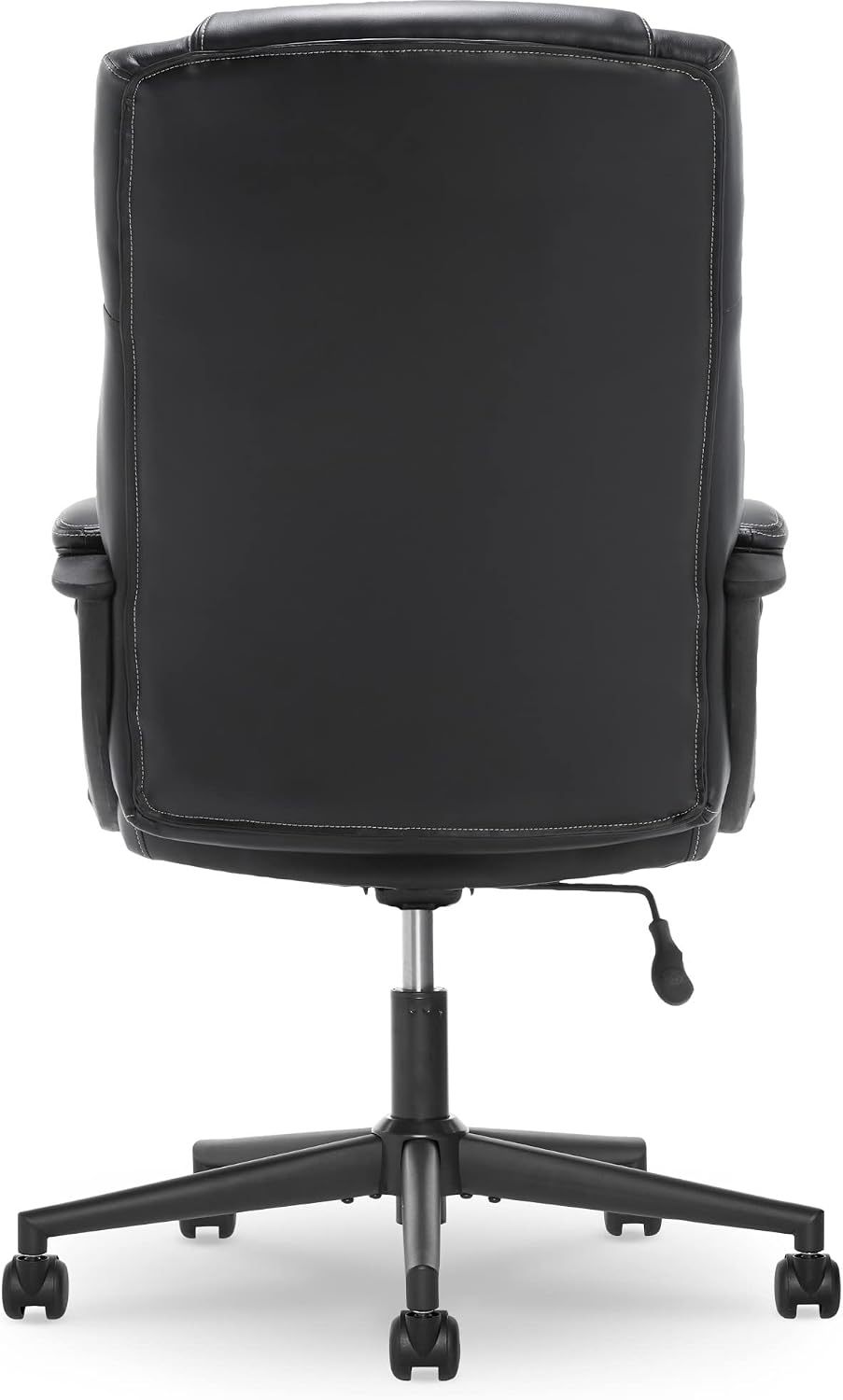 Serta Connor Executive Office Chair, Ergonomic Computer Chair with Layered Body Pillows, Contoured Lumbar, Adjustable Seat Height, Bonded Leather, Black