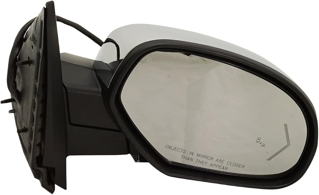 Kool Vue Passenger Side Power Heated Mirror For Chevrolet Tahoe Suburban 1500 GMC Yukon 2007-2014, Passenger Side Mirror, With Signal Light, Blind Spot Monitor, Memory & Puddle Lamp, Chrome