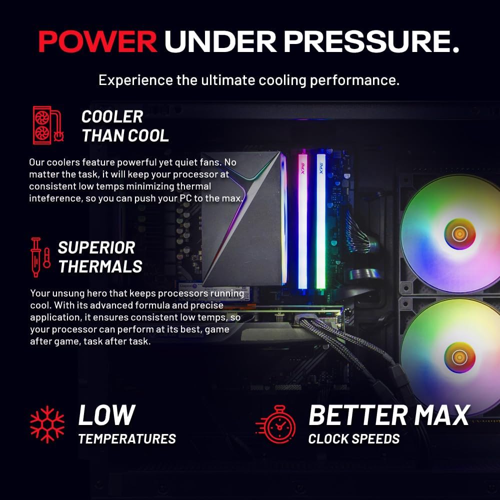 Skytech Gaming Azure 3 Gaming PC, AMD Ryzen 7 7700 3.8GHz, NVIDIA RTX 5060, 1TB Gen4 NVMe SSD, 32GB DDR5 RAM 6000, 650W Gold PSU, WI-FI 5, Windows 11, Desktop