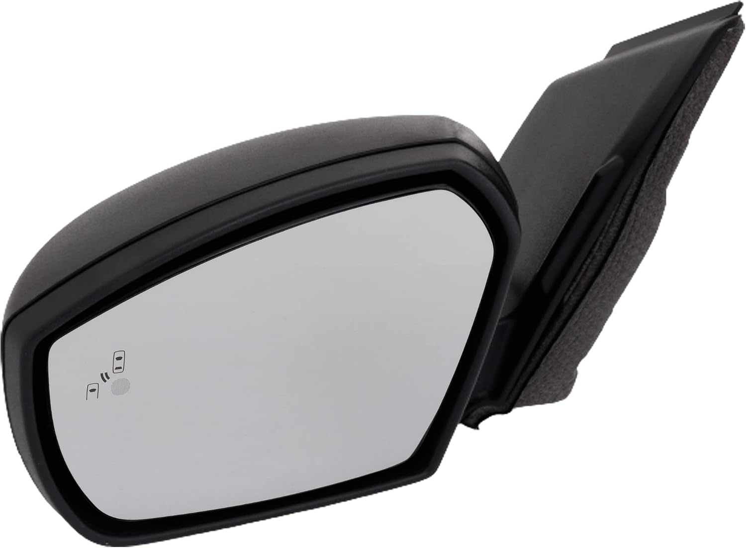 Kool Vue Driver Side Power Non-Heated Mirror for Ford Escape 2017-2019 With Blind Spot Monitor; Without Signal Light, Memory & Puddle Lamp Textured