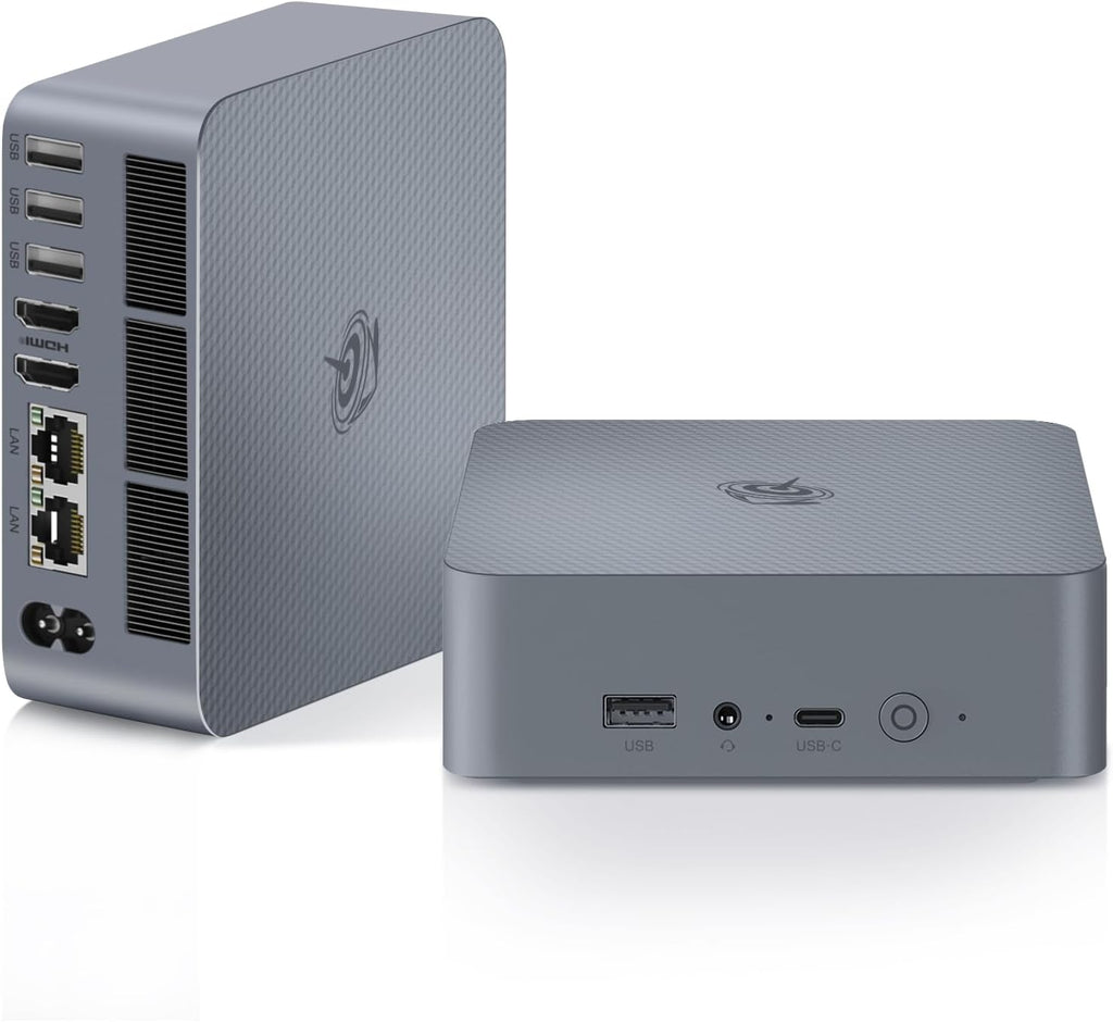 Beelink EQR5 Mini Pc, AMD Ryzen 5 5625U (6C/12T,up to 4.3 GHz),Mini Computers with 16GB DDR4 RAM 500GB M.2 2280 SSD, 4K Dual Display, Dual 1000Mbps LAN, USB3.2, WiFi 6, BT 5.2