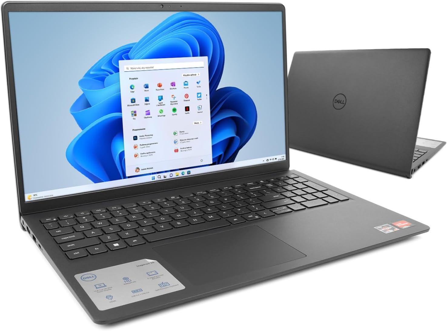 Dell Inspiron 15 3535 Touchscreen Laptop for Business and Student, 15.6' Full HD Anti-Glare Display, AMD Ryzen 7 7730U(8-Core), Windows 11 Pro, Copilot, Wi-Fi, 16GB RAM + 512GB SSD, W/Accessory Set