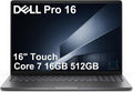 Dell Pro 16 (Next Gen Latitude 3550) Business Laptop (16' FHD+ Touchscreen, Intel 10-Core 7 150U, 16GB DDR5, 512GB SSD), IR Webcam, Backlit, Thunderbolt 4, Wi-Fi 6E, Win 11 Pro, Magnetite, PC16250