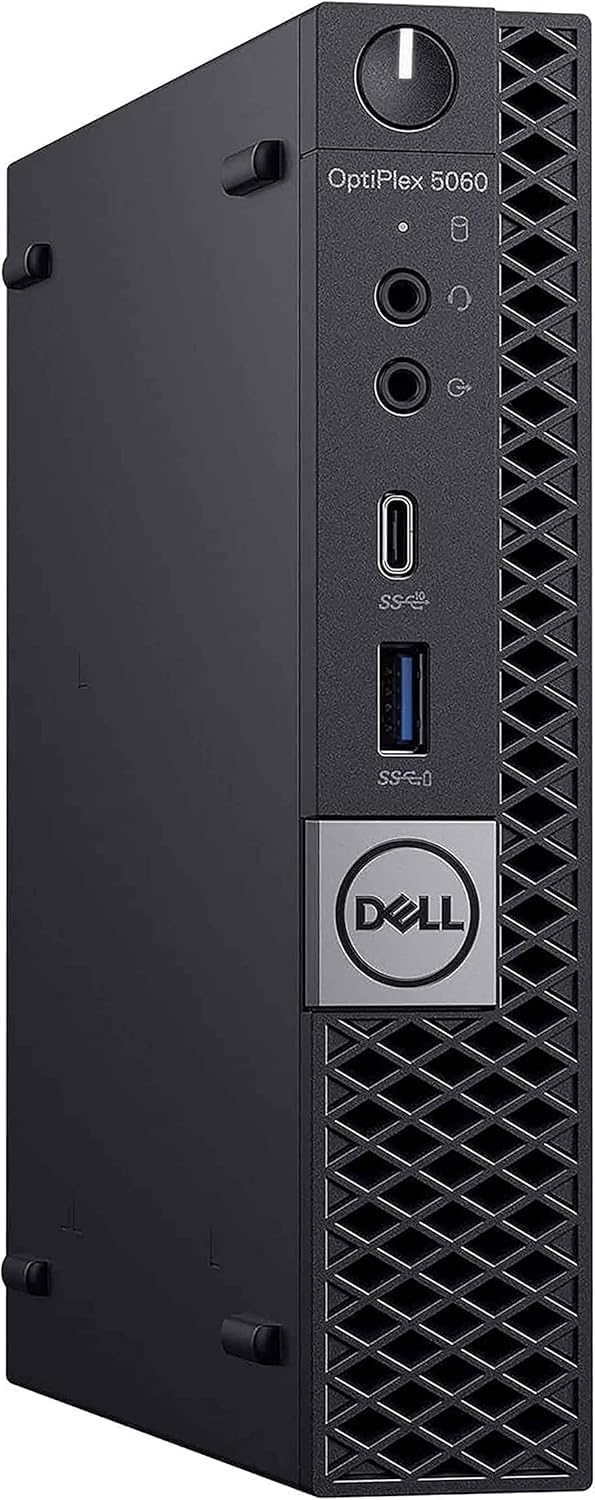 Dell OptiPlex 5060 Micro PC | Intel Core i5-8500T | 16GB RAM | 512GB NVME | Windows 11 Pro | Mini PC | Business PC (Renewed)