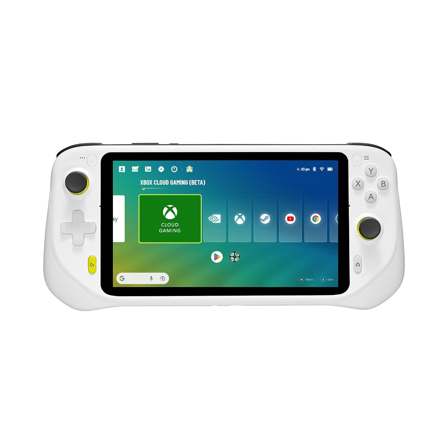 Logitech G Cloud Gaming Handheld, Portable Gaming Console with Long-Battery Life, 1080P 7-Inch Touchscreen, Lightweight Design, Xbox Cloud Gaming, NVIDIA GeForce NOW, Google Play