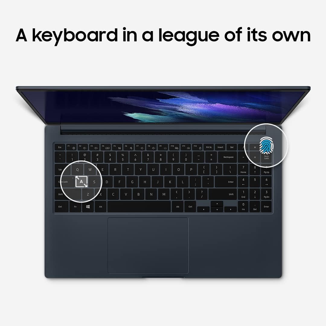 Samsung Electronics Galaxy Book Odyssey Intel Laptop Computer 15.6' LED Screen Intel Core i7 Processor 8GB Memory 512GB SSD Long-Lasting Battery, Mystic Black