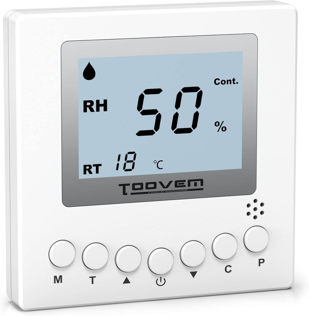 BaseAire Dehumidifier Remote Controller for Digital Humidity, Temperature, Adapt the Humidity Level, Suitable for Dehumidifier Airwerx 35P, 55, 65X, 55S WiFi, 65XS WiFi, 90, 90X, 100X, 120X,White