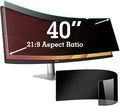 40 Inch Privacy Screen Filter for 21:9 Curved Ultrawide Monitor | Privacy Shield | Anti Glare | Anti-Blue Light | Eye Protection | Anti Spy | Computer Security Private Filter Protector