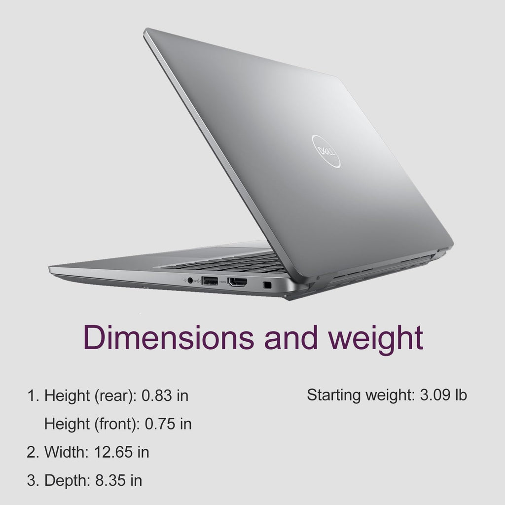Dell Precision 3490 Mobile Workstation AI PC Laptop (14' FHD, 64GB DDR5 RAM, 2TB SSD, Intel 14-Core Ultra 5 135H (> i7-1355U)) for Business, Engineer, 2x Thunderbolt 4, RGB Webcam, IST HUB, Win 11 Pro