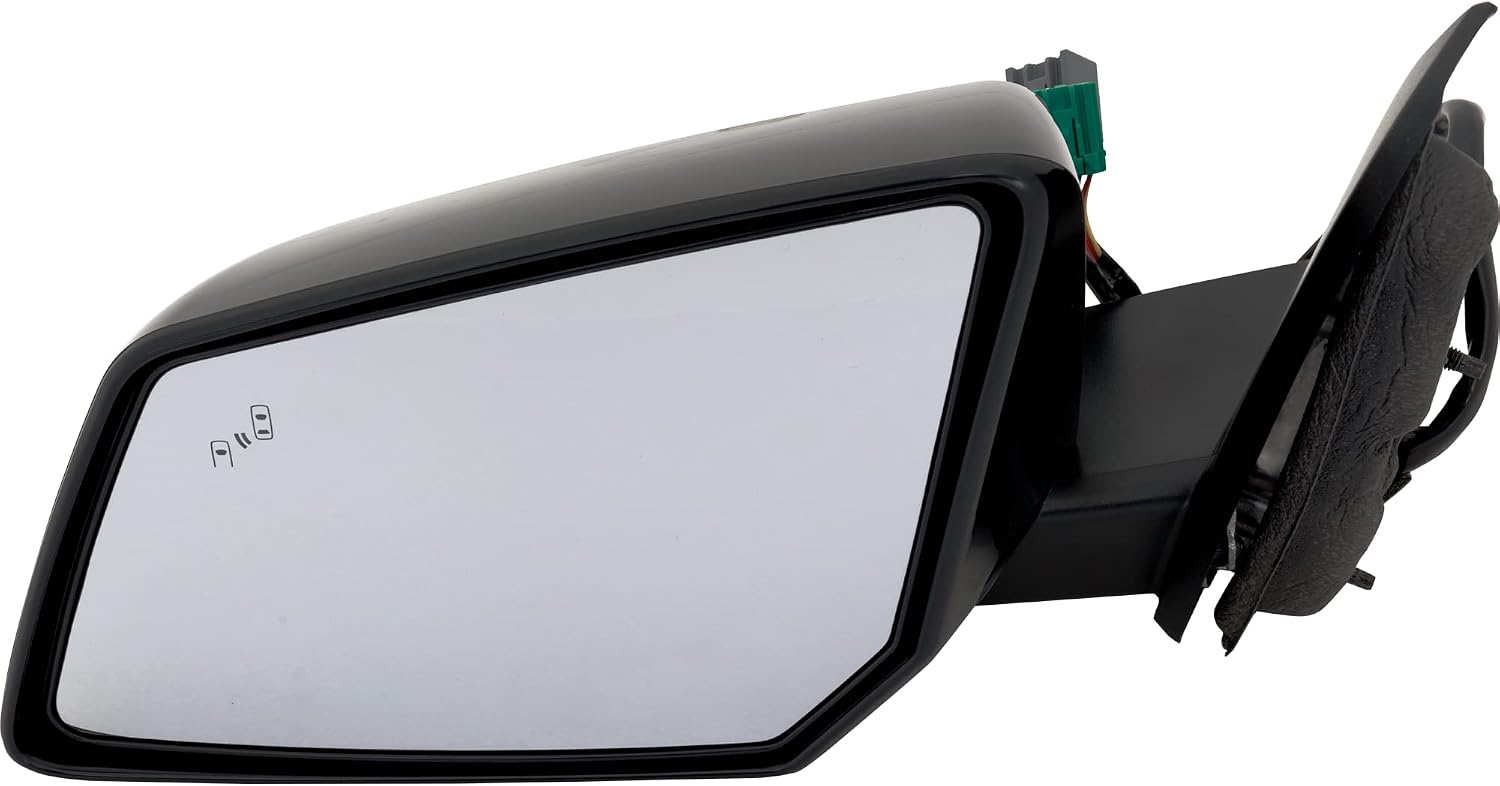 Garage-Pro Driver Side Power Heated Car Side Mirror Blindspot for Chevrolet Traverse 2013-2017, Power Fold with Signal Light, Blind Spot Monitor & Memory, Paintable
