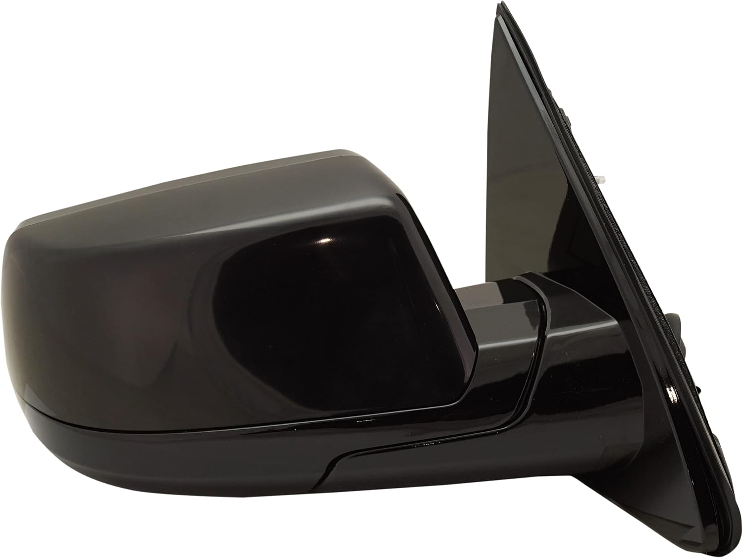 Kool Vue Right Power Heated Mirror for Chevrolet Tahoe Suburban 2015-2020 Power Fold With Signal Light, Blind Spot Monitor, Memory & Puddle Lamp; Without Auto-Dimming with 2 Caps With Object Sensor
