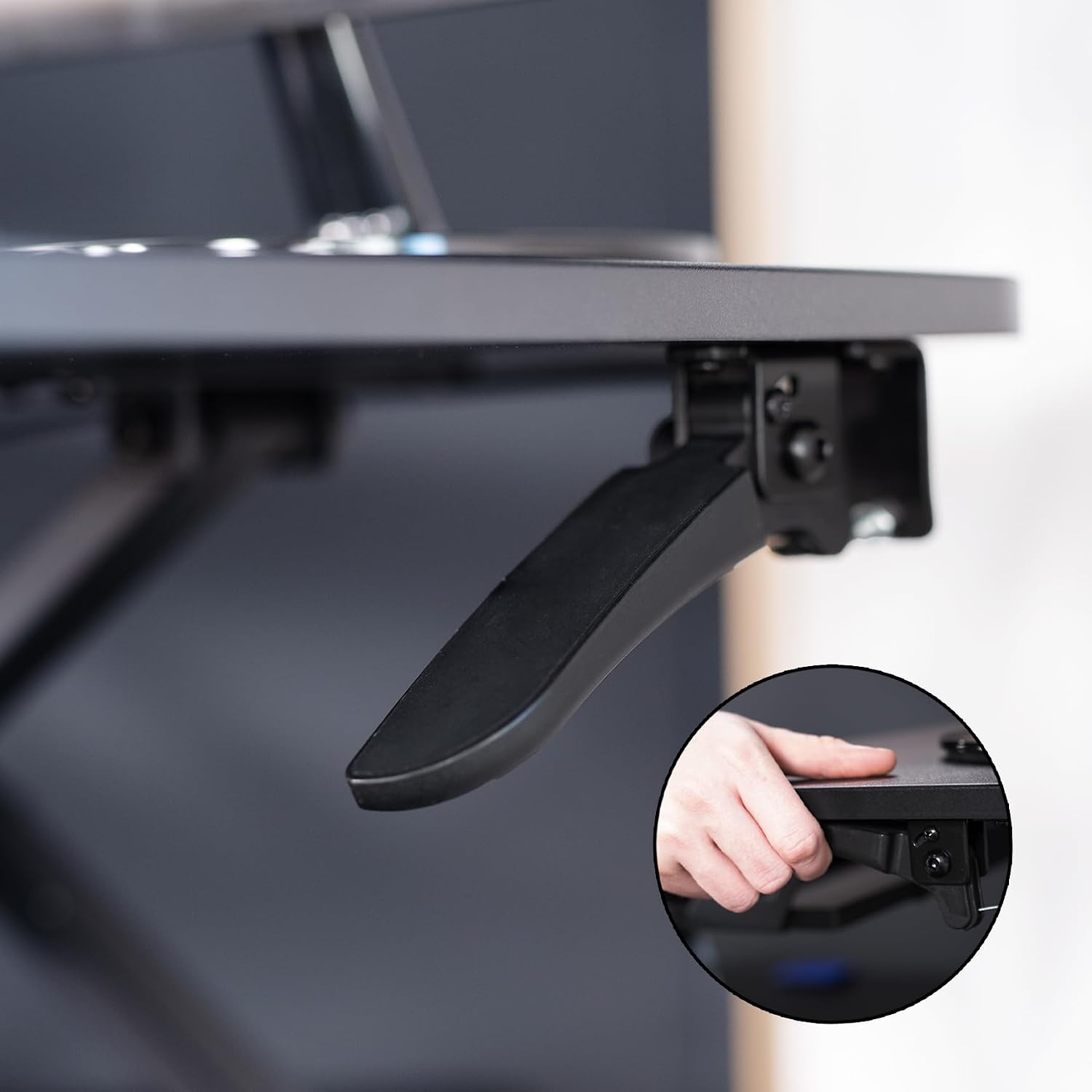 VIVO Corner Height Adjustable 38 inch Standing Desk Converter, Quick Sit to Stand Tabletop Dual Monitor Riser Workstation, DESK-V037MC