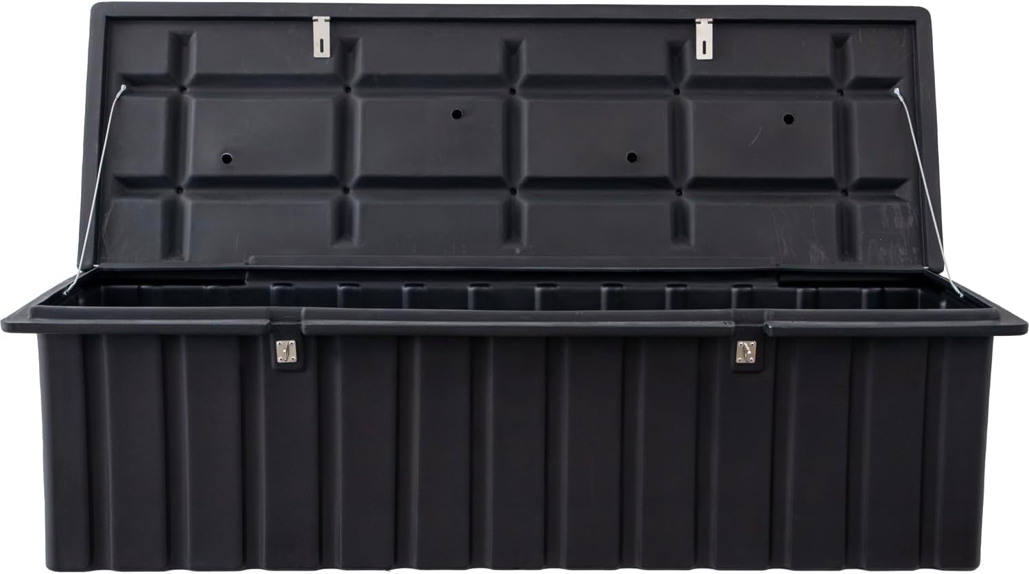 Buyers Products 1712260 Black Poly All-Purpose Storage Chest , 18.8 cu. ft, Made In The USA, Dent-Resistant Lockable Storage Box for Truck, Trailer, Dock, or Deck, High-Density Polyethylene