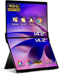 EHOMEWEI X1 Air, 14.2 Inch 90Hz Refresh Rate with 2.8K Display, Dual-Screen, 400 Nit Brightness, 100% sRGB, Portable Monitor for Gaming and Office Working