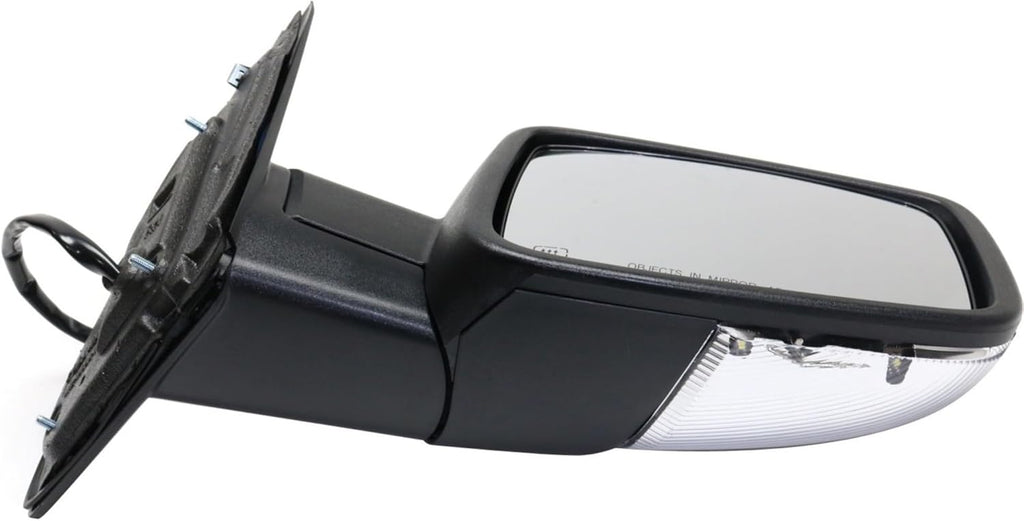 Garage-Pro Power Heated Mirrors For Ram 1500 2013-2018, Dodge Ram 1500 Accessories, Textured, Power Fold With Signal Light & Puddle Lamp; Without Blind Spot Monitor & Memory
