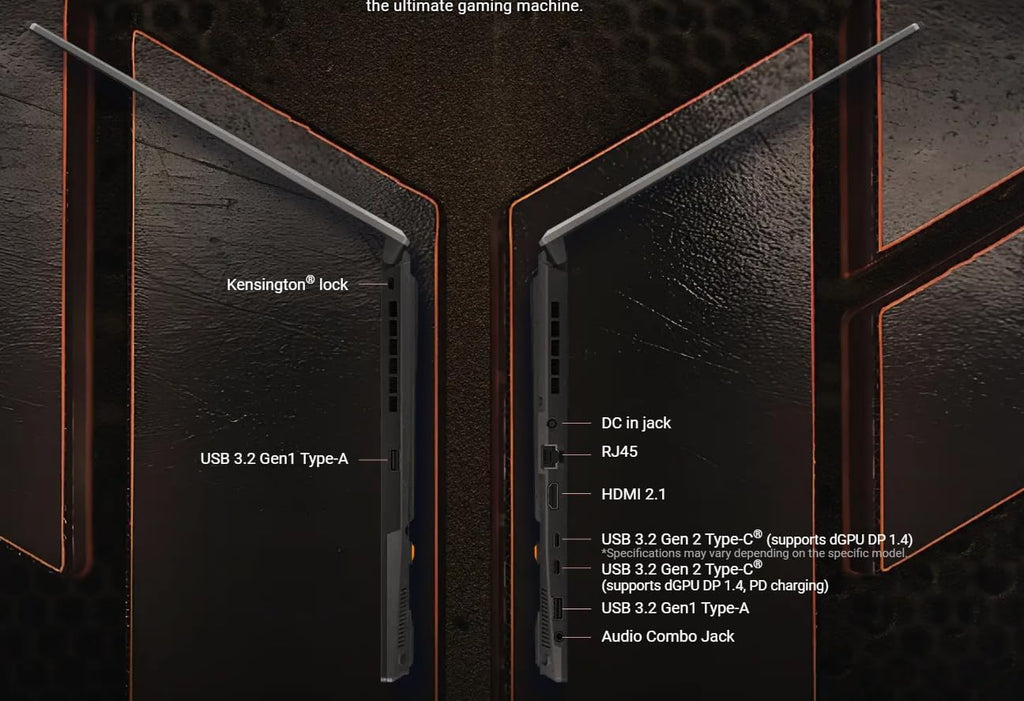 ASUS TUF Gaming A16 Laptop 16' WUXGA IPS 144Hz AMD 6-core Ryzen 7 7445HS 32GB RAM 1TB SSD GeForce RTX 4050 (Up to 194 AI Tops) RGB Backlit USB4 Two-Way AI Noise Cancelation Win11Pro ICP Hub