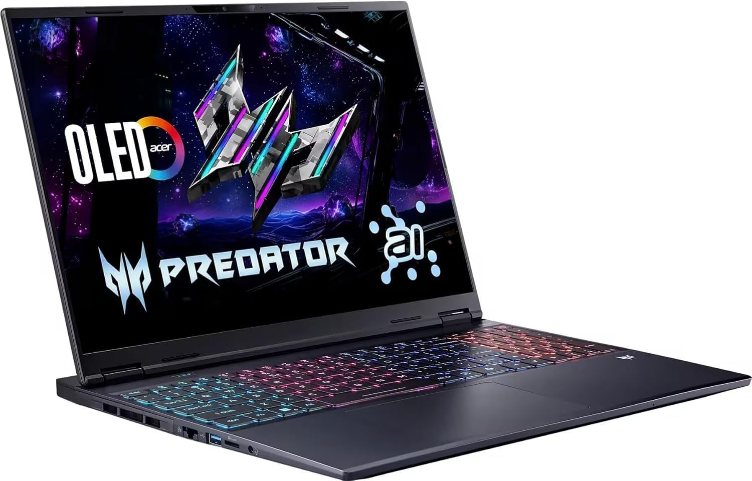 acer Predator Helios Neo 16S AI Gaming Laptop - 16' OLED 240Hz - Intel Core Ultra 9(up to 13 NPU Tops) - NVIDIA GeForce RTX 5070Ti - RGB Backlit Keyboard - Win 11 pro - Brand Accessory (64GB+1TB SSD)