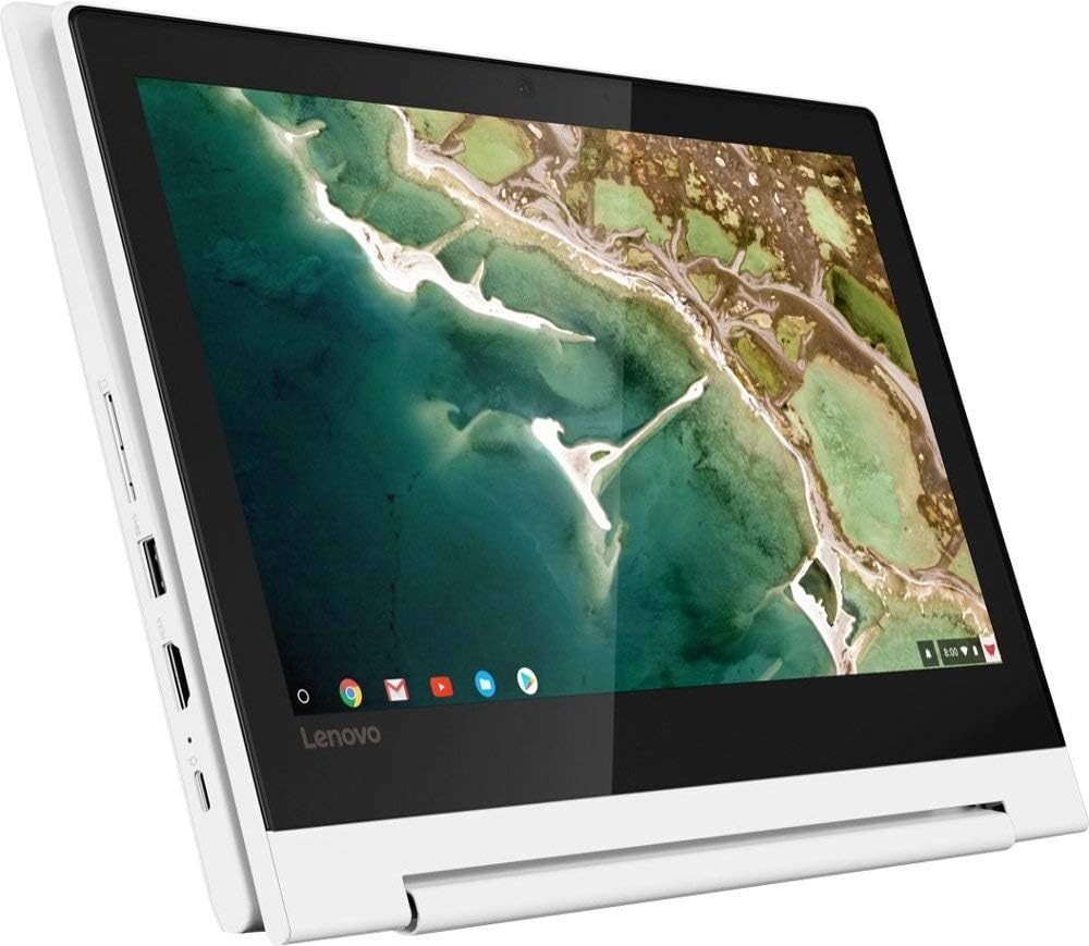 2020 Lenovo 2-in-1 11.6' Convertible Chromebook Touchscreen Laptop Computer/Quad-Core MediaTek MT8173C (4C/ 2X A72 + 2X A53)/ 4GB Memory/ 32GB eMMC/ 802.11ac WiFi/Bluetooth/Type-C/White/Chrome OS
