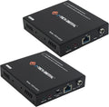 J-Tech Digital 4K USB KVM HDMI Extender Over Cat6/6a/7 Ethernet up to 328 FT (1080P), KVM Over Ethernet, Supports HDMI 1.4 HDCP 1.4, 2 x USB, Near Zero Latency