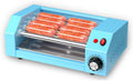 Electric sausage and hot dog grill, countertop hot dog roller machine, sausage grill oven, 0-250 degree temperature control.(Blue)