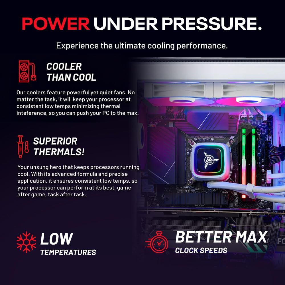 Skytech Gaming King 95 Gaming PC, Intel Ultra 7 270K Plus 5.4GHz, NVIDIA RTX 5070 Ti 16GB VRAM, 1TB Gen4 NVMe SSD, 32GB DDR5 RAM 6000, 850W Gold ATX 3 PSU, 360 ARGB AIO, WI-FI 6, Windows 11, Desktop