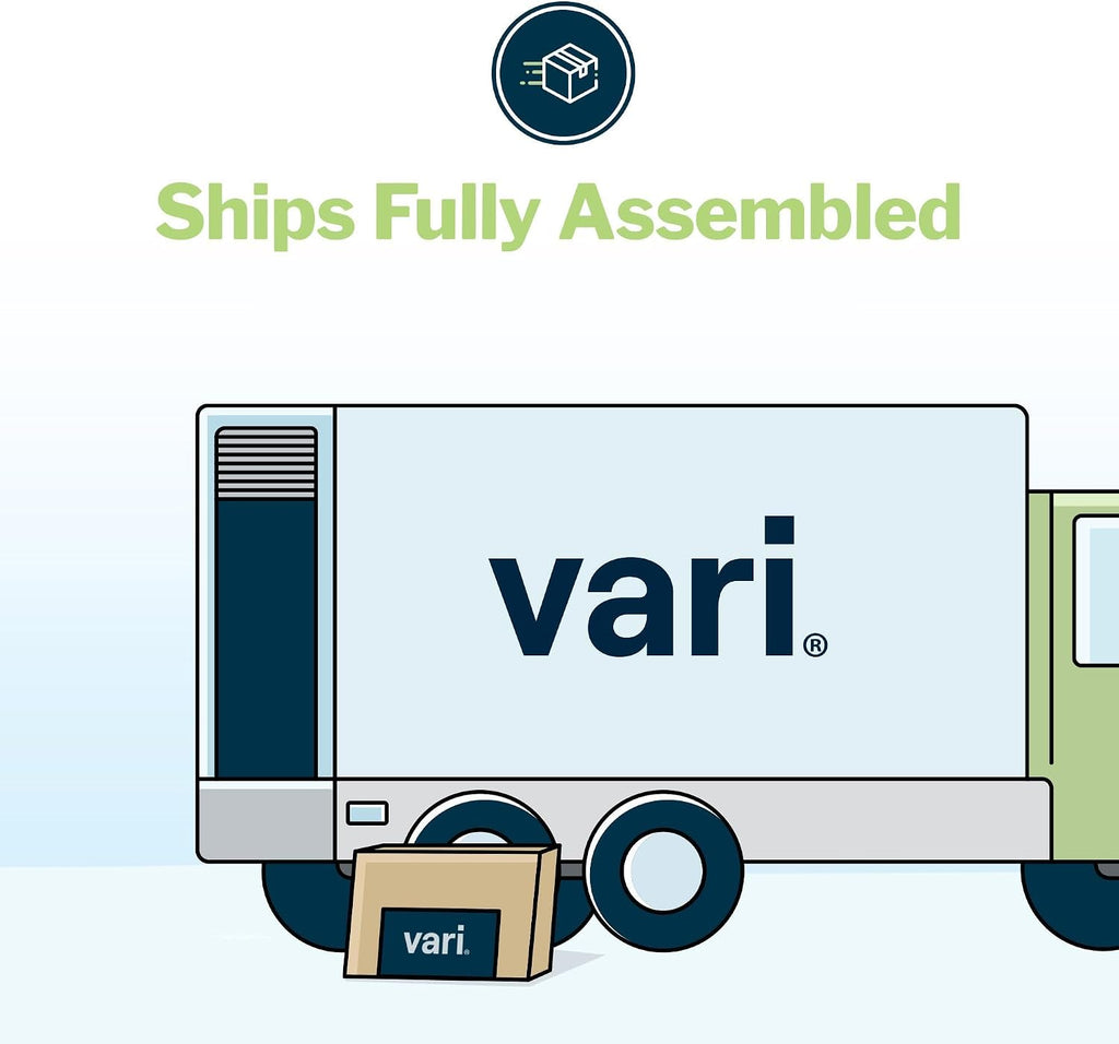 Vari Varidesk Pro Plus 36 Standing Desk Converter for Home Office – 11 Height Settings + Spring-Loader Lift, 2 Tier Design with Keyboard Tray, Fits Tables 26.5' Deep – Fully Assembled (Espresso)