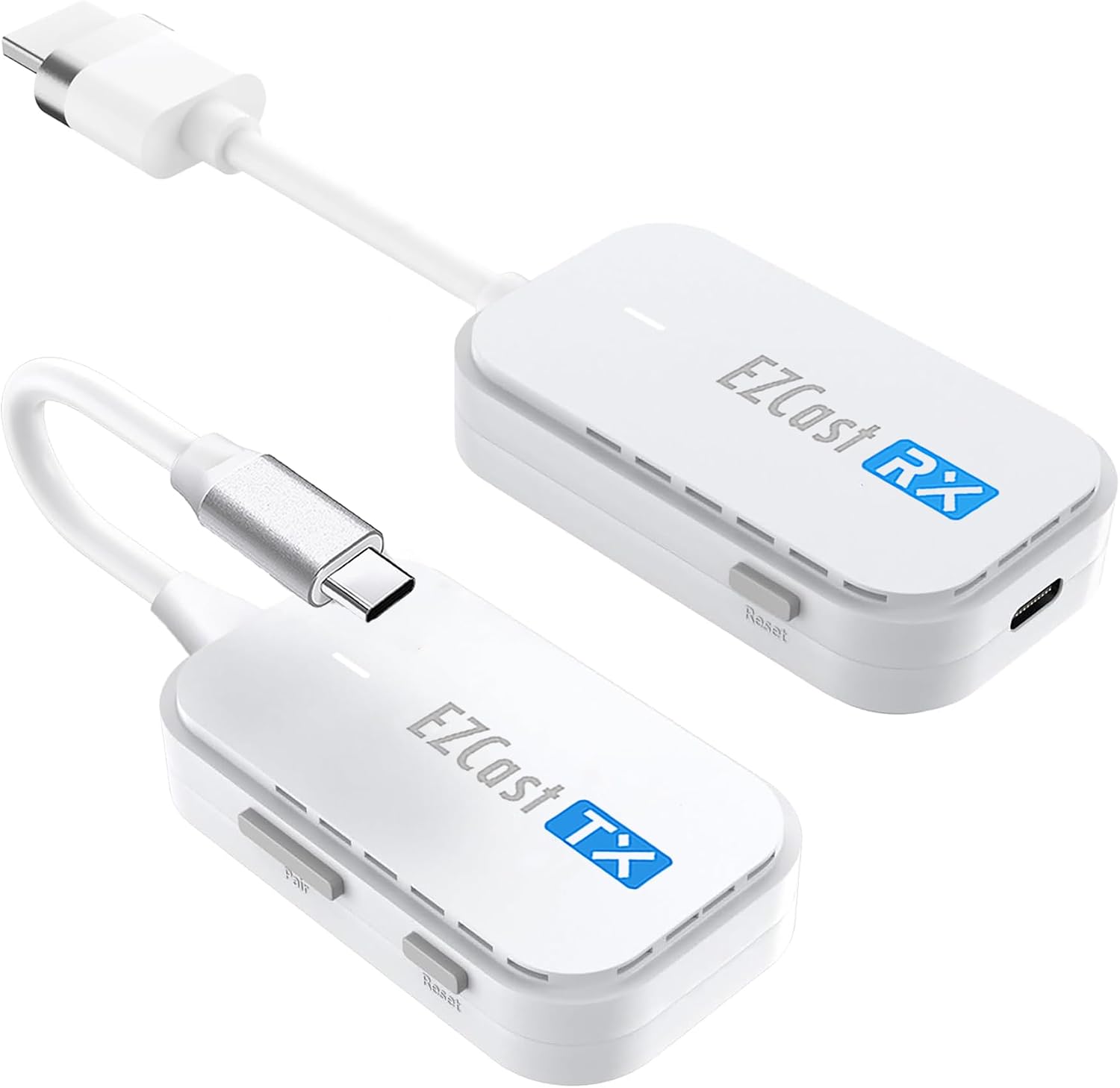 EZCast Wireless USB-C to HDMI Transmitter and Receiver, DisplayPort Screen Mirror from iPhone 15 to TV, 1080p HD, HDMI Extender, Wireless Display from Tablet and laptops to HDTV projectors