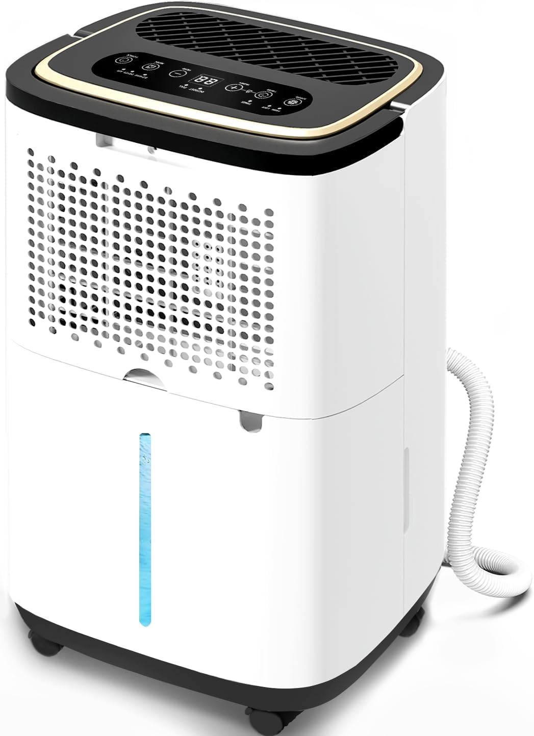 3000 Sq. Ft. Dehumidifier for Basement, 30 Pint Quiet Dehumidifiers for Home with Drain Hose, Smart Humidity Control, 24H Timer & Child Lock, Ideal for Large Rooms, Bathroom, Bedroom, Garage