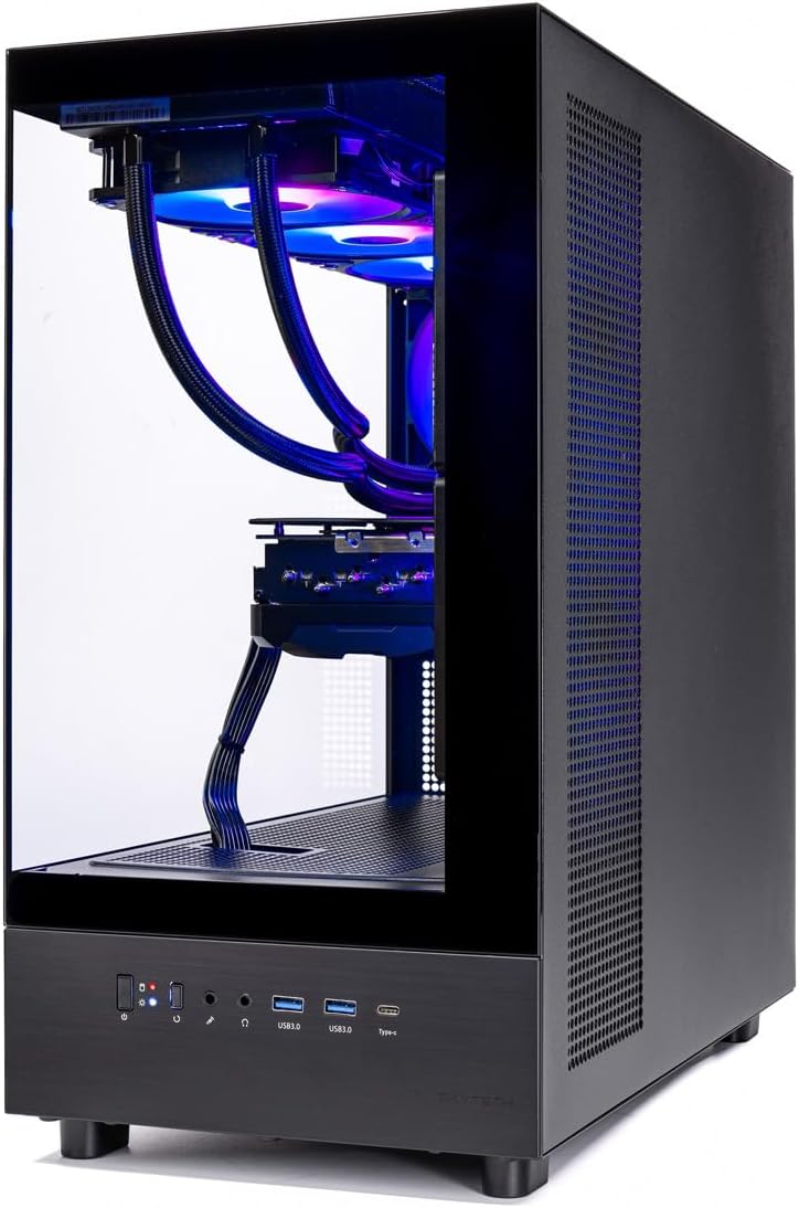 Skytech Gaming Azure 3 Gaming PC, AMD Ryzen 7 9700X 3.8GHz, NVIDIA RTX 5060, 1TB NVMe SSD, 16GB DDR5 RAM 6000, 850W Gold ATX 3 PSU, 360 ARGB AIO, Wi-Fi, Win 11, Desktop